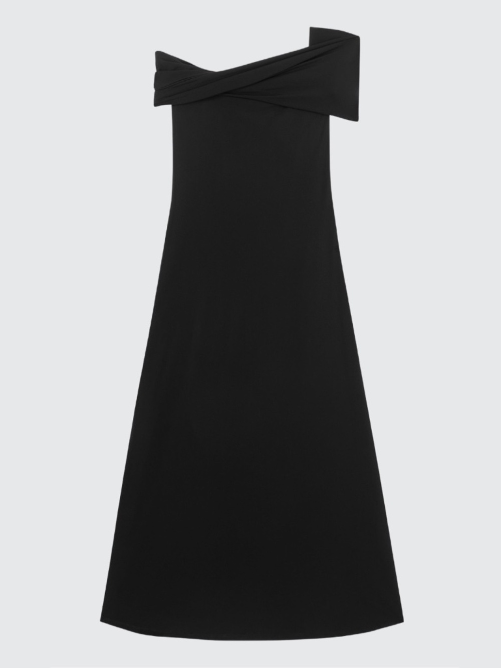 Rohe Asymmetric Off-The-Shoulder Dress in Noir Black Size EU 34 / XS - Picture 3 of 3